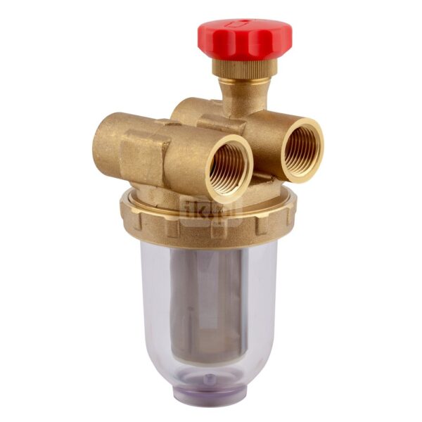 Filtr olejowy AFRISO Z 1/2 - 500 Stdwururowy fi 1/2''/1/2'' GW x GW, z wkładem stalowym, maks. przepływ 500 l/h