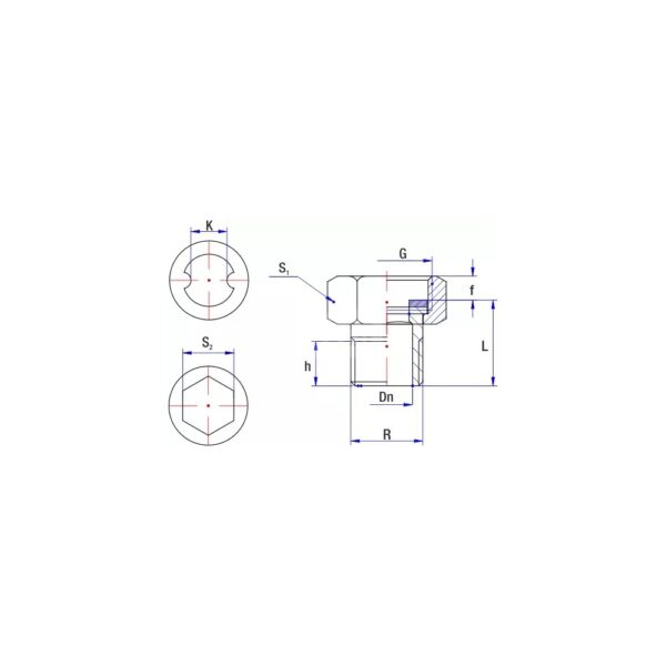 Półśrubunek redukcja RUMET mosiądz 1'' x 3/4'' (GW x GZ), z uszczelką, 27 mm