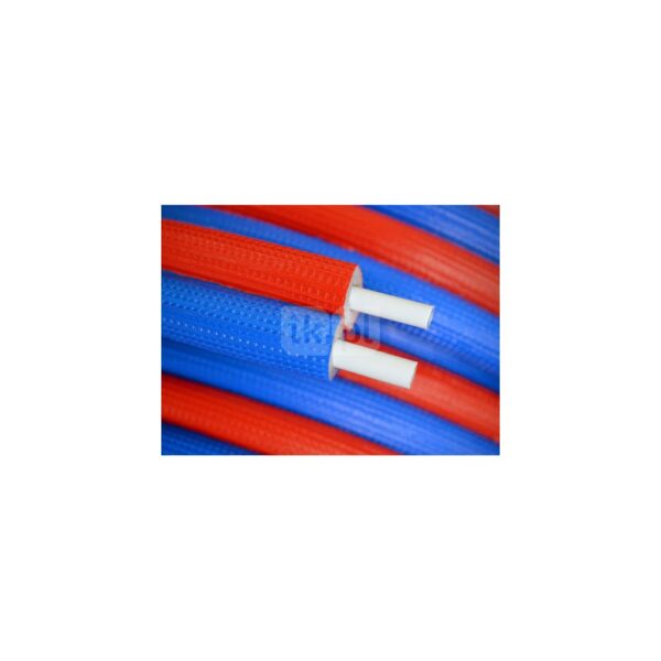 Rura PE-RT II/AL/PE-RT II QIK 16 mm x 2 mm izolacja: INFLEX-BCK 6 mm, izolacja kolor czerwony - kręgi 50m wielowarstwowa gładka