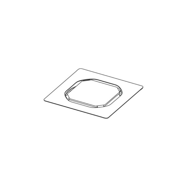 TECEdrainpoint S - nasadka bez ramki do zabudowy kamieniem naturalnym lub płytką o nietypowej grubości, 100 x 100 mm