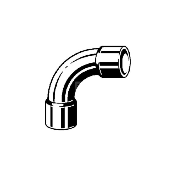 Łuk 90' VIEGA 95002A Jednoczęściowy, Cu / Cu, 12 mm (lw x lw), (głębokość: 14 mm)